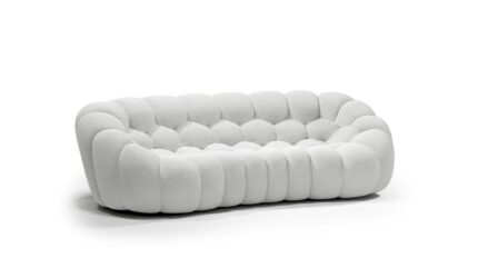 Bubble Arrondi canapé 3-4 places - Tissu Orsetto Flex