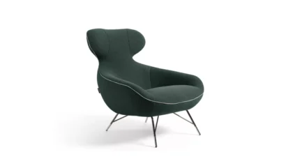 Spoutnik lounge fauteuil - Tissu Marshmallow Uni
