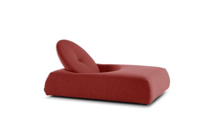 Macaron chaise longue - Tissu Sole