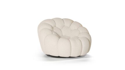 Bubble fauteuil pivotant - Tissu Orsetto Flex
