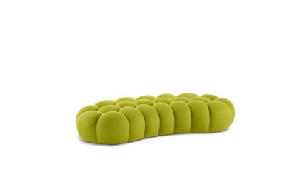 Bubble arrondi grand pouf arrondi - Tissu Orsetto Flex (Copie)