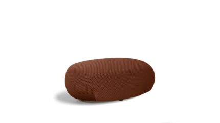 Sense - Petit pouf ovale - Tissu Marshmallow Uni