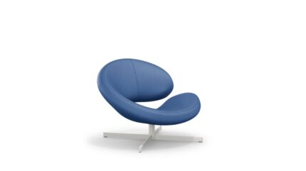 Nuage 2 fauteuil - Piètement laque - Cuir Tendresse